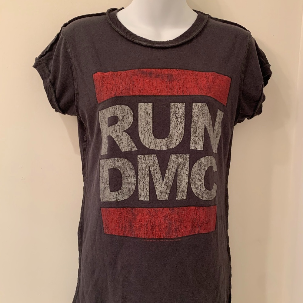 RUN DMC t shirt Amplified Vintage inside out M